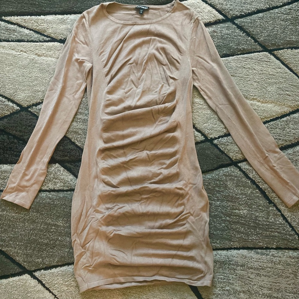 EXPRESS Beige Sweater Dress